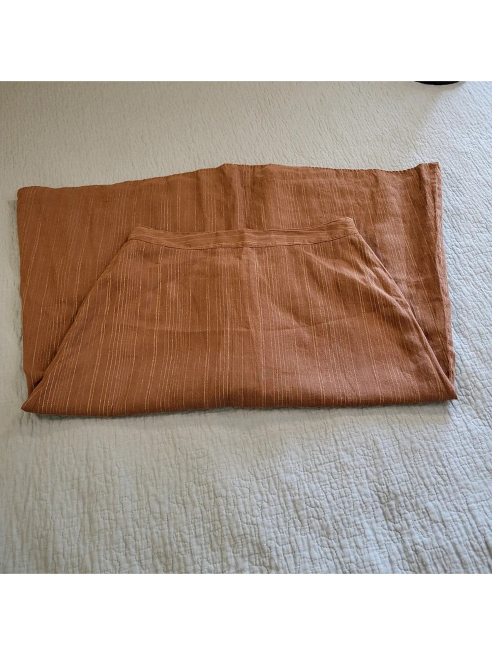 Talbots women's 10 petite brown long length lined skirt
